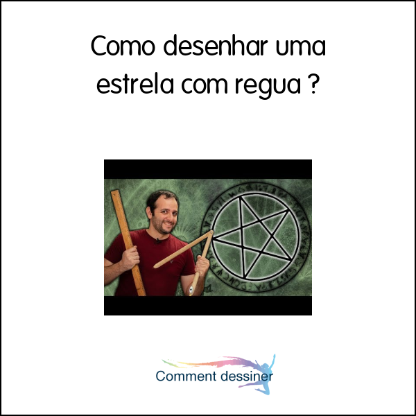 Como desenhar uma estrela com regua